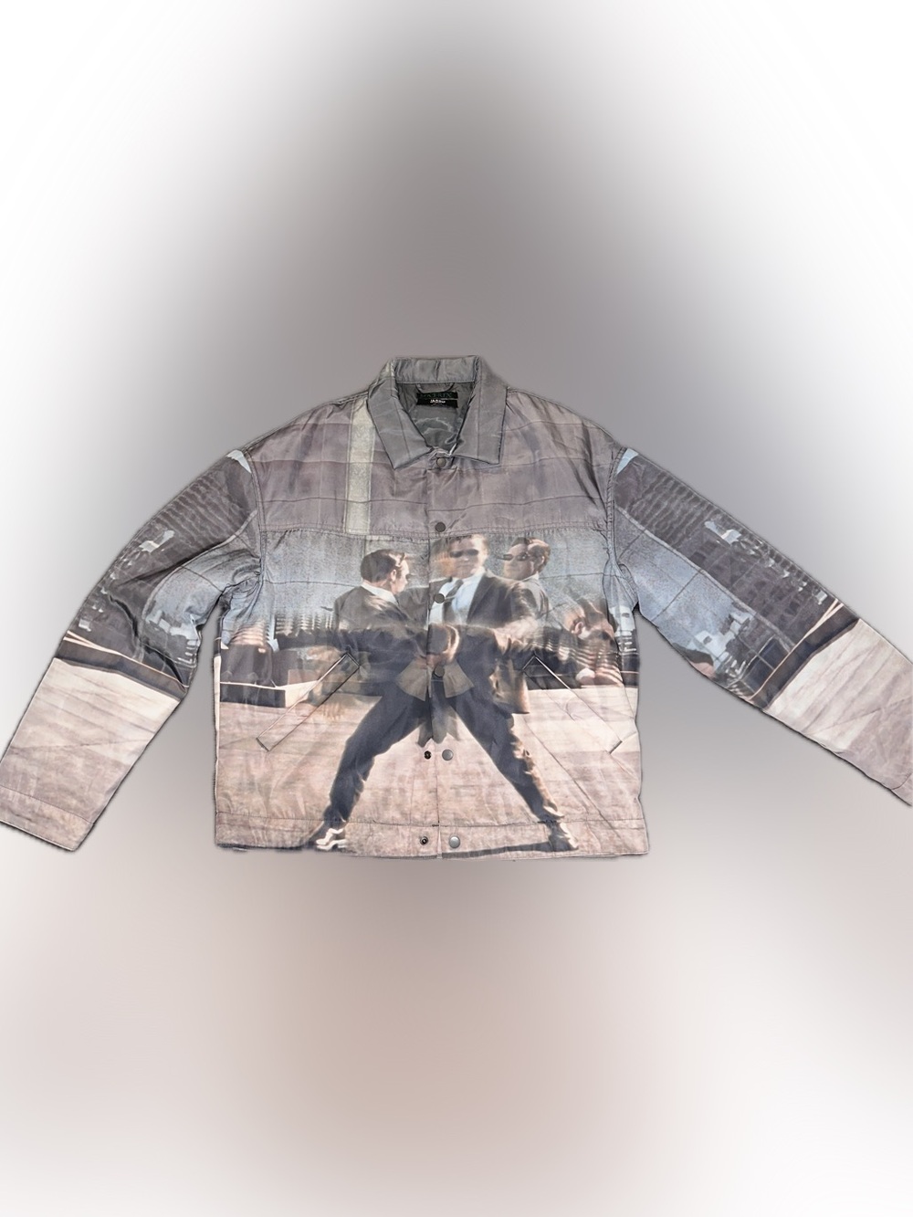 Jaded London Matrix Graphic Print Jacket -